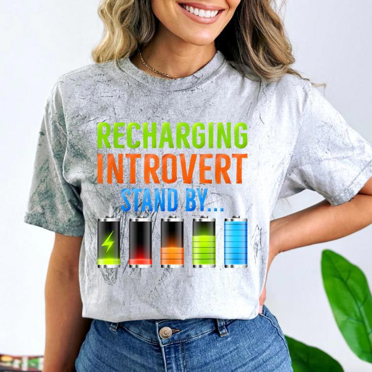 Introverted Recharging Introvert Saying Sarcasm Comfort Color Blast T-Shirt Introverted Recharging Introvert Saying Sarcasm Comfort Color Blast T-Shirt