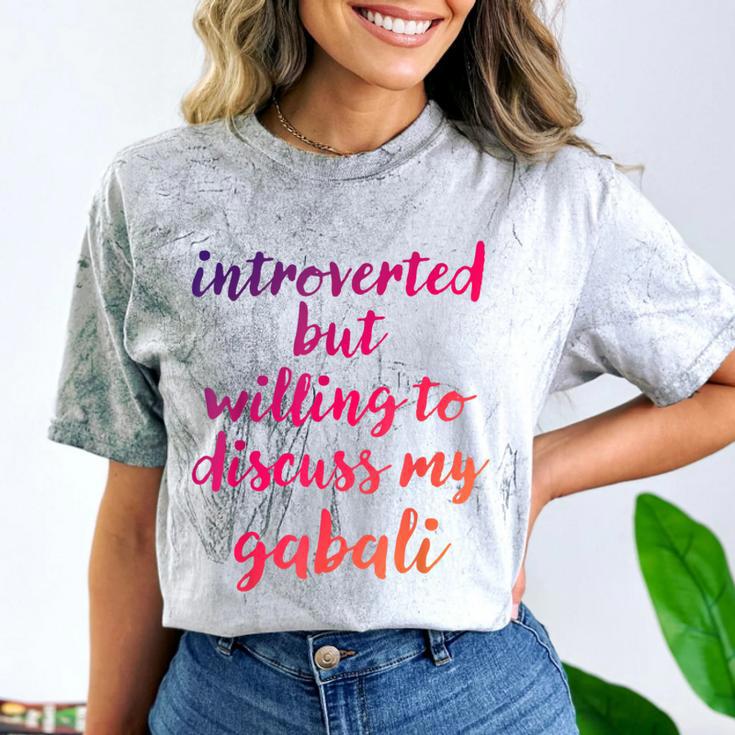 Introverted Willing To Discuss Gabali Introvert Comfort Color Blast T-Shirt Introverted Willing To Discuss Gabali Introvert Comfort Color Blast T-Shirt
