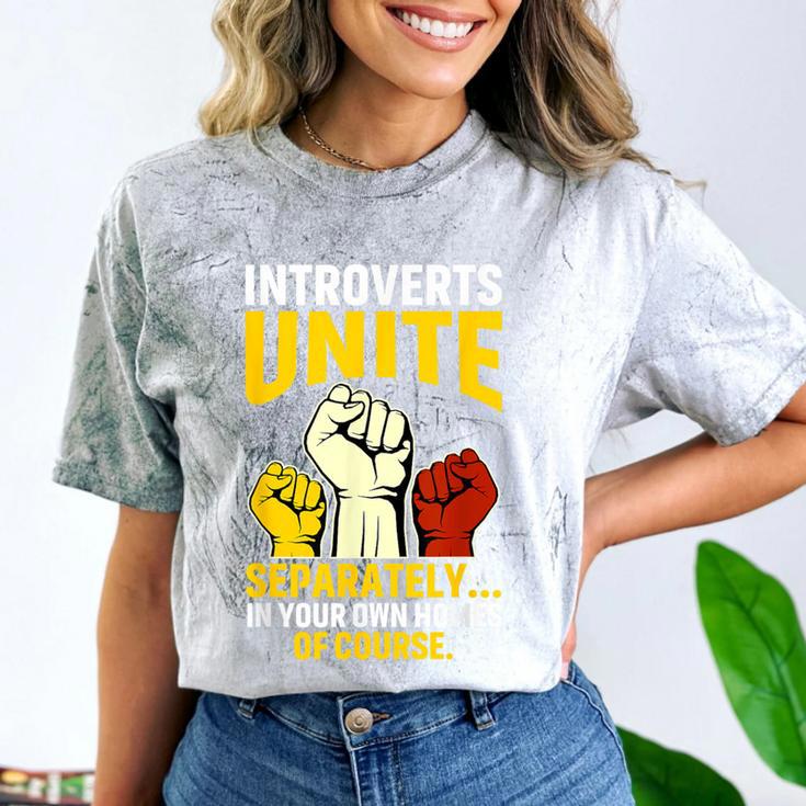 Introverts Unite Introvert Antisocial Anti Social Comfort Color Blast T-Shirt Introverts Unite Introvert Antisocial Anti Social Comfort Color Blast T-Shirt