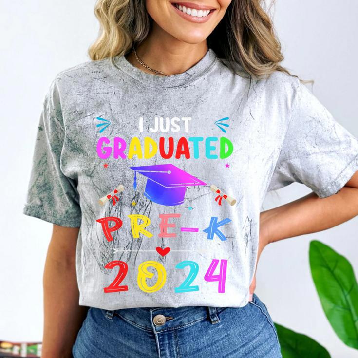 I Just Graduated Pre k Graduation 2024 Pre-Kindergarten Comfort Color Blast T-Shirt
