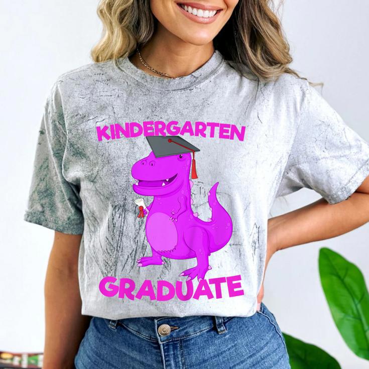 Kids Kindergarten Graduation Idea For Girls Dinosaur Comfort Color Blast T-Shirt