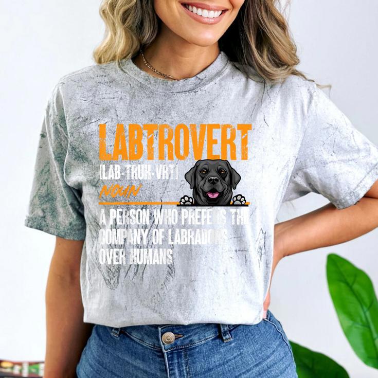 Labrador Retriever Labtrovert Definition Introvert Labrador Comfort Color Blast T-Shirt Labrador Retriever Labtrovert Definition Introvert Labrador Comfort Color Blast T-Shirt