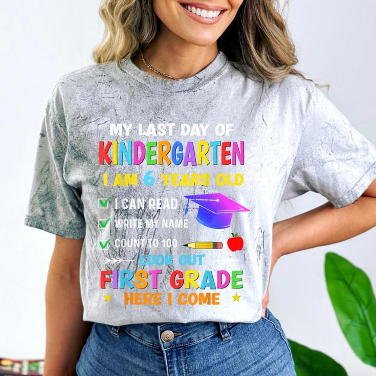 Last Days Of Kindergarten Graduation 2025 Graduate Boys Girl Comfort Color Blast T-Shirt