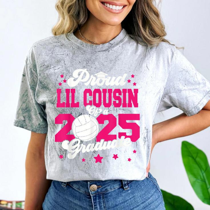 Lil Cousin Of a 2025 Graduate Prom Graduation 25 VolleyBall Comfort Color Blast T-Shirt