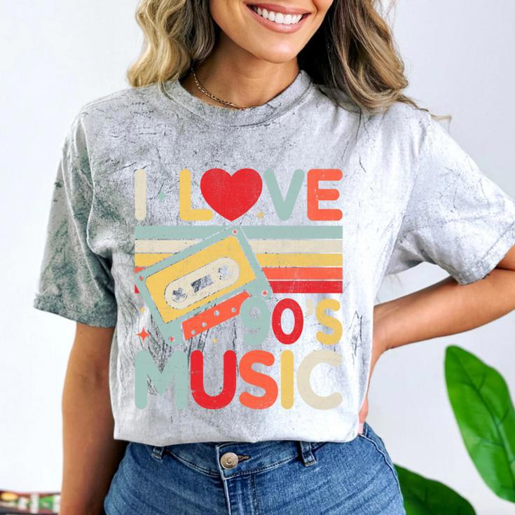 I Love 90's Music Retro Style Nostalgia Cassette 1990s Party Premium Tri-Blend Comfort Color Blast T-Shirt