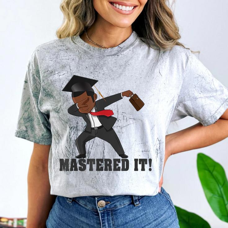 Masters Graduation Mastered It Dabbing Man Tee Comfort Color Blast T-Shirt