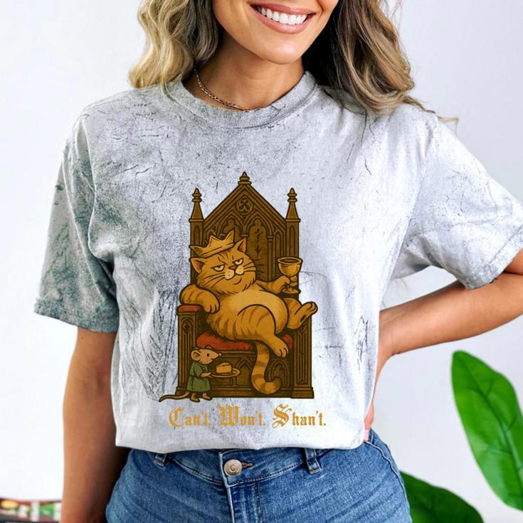 Medieval Cat Sarcastic Queen Lazy King Introvert Kitty Comfort Color Blast T-Shirt Medieval Cat Sarcastic Queen Lazy King Introvert Kitty Comfort Color Blast T-Shirt