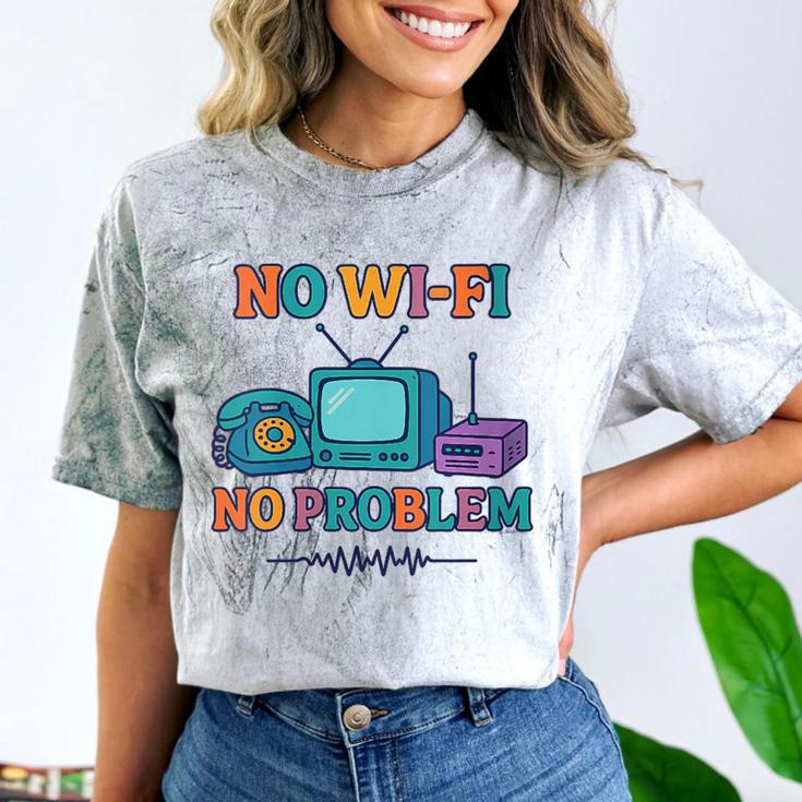 No Wi-Fi No Problem – Retro Dial Up Tech Nostalgia Comfort Color Blast T-Shirt No Wi-Fi No Problem – Retro Dial Up Tech Nostalgia Comfort Color Blast T-Shirt