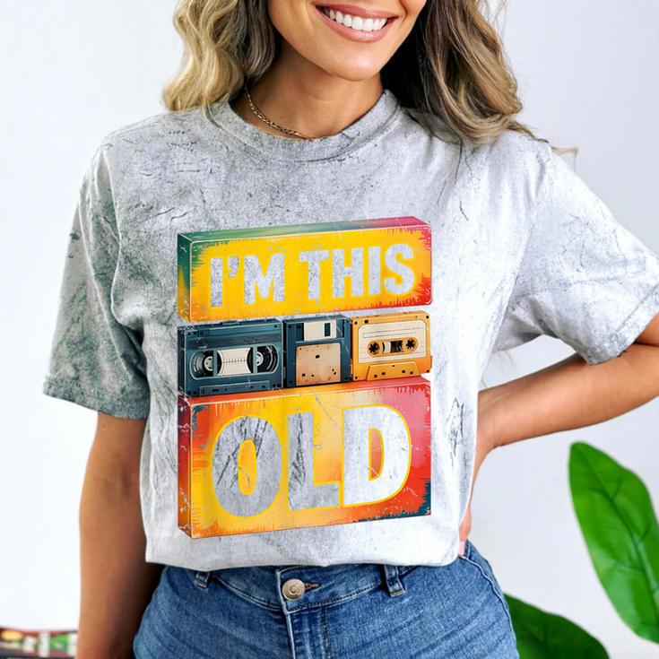 Im This Old Retro 80s 90s VHS Cassette Floppy Disk Nostalgia Comfort Color Blast T-Shirt