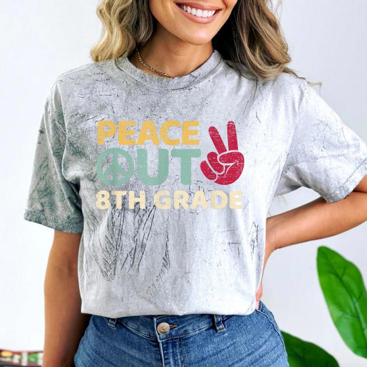 Peace Out 8th Grade Graduation Last Day Of School Comfort Color Blast T-Shirt