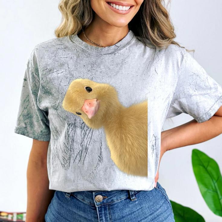 Peking Duck Peeking Chef Graduation Farm Duck Lover Comfort Color Blast T-Shirt