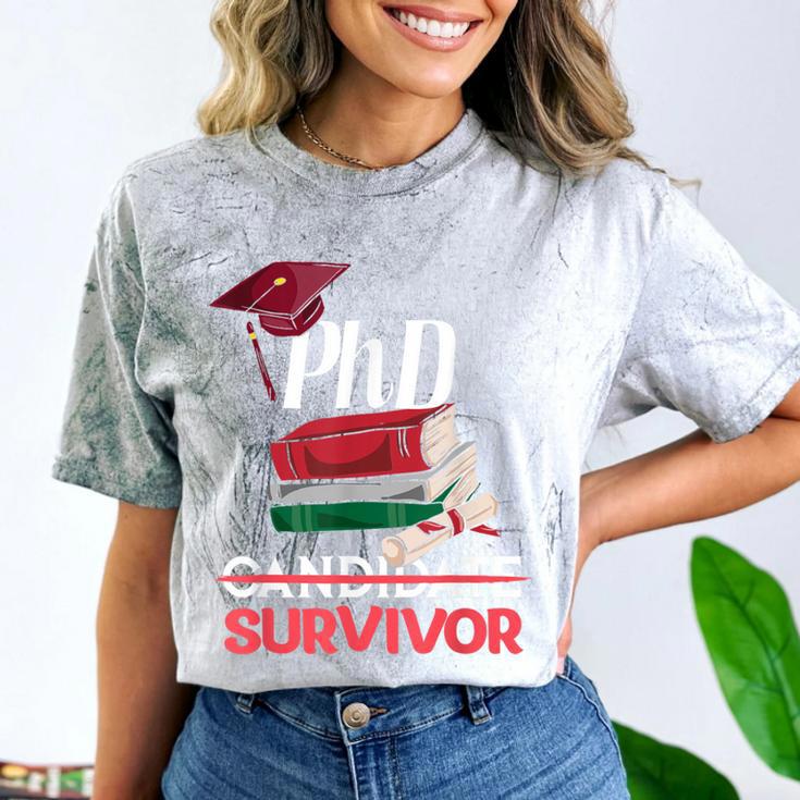 PhD PhD Graduation Gifts PhD Survivor T-Shirt Comfort Color Blast T-Shirt