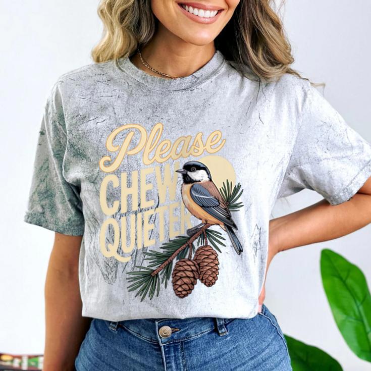 Please Chew Quieter Introverts Casual Everyday Comfort Color Blast T-Shirt Please Chew Quieter Introverts Casual Everyday Comfort Color Blast T-Shirt