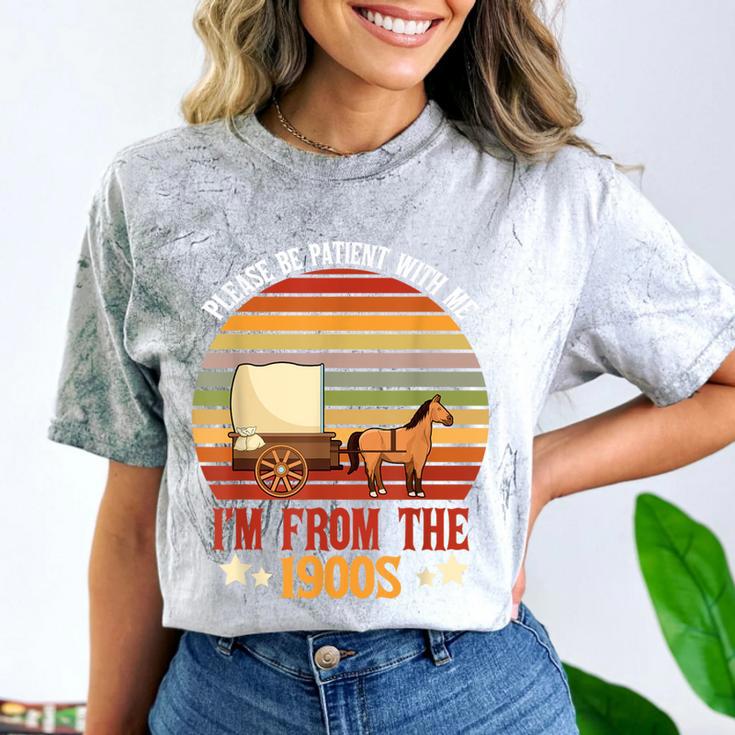 Please Be Patient With Me I'm From The 1900s Cool Dad Comfort Color Blast T-Shirt