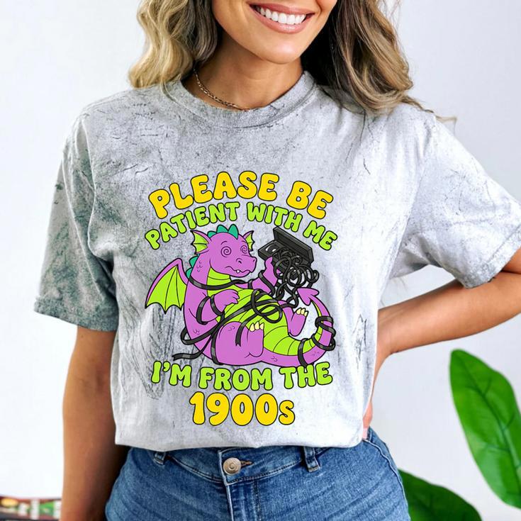 Please Be Patient I'm From The 1900s Dragon Men Women Premium Tri-Blend Comfort Color Blast T-Shirt Please Be Patient I'm From The 1900s Dragon Men Women Premium Tri-Blend Comfort Color Blast T-Shirt