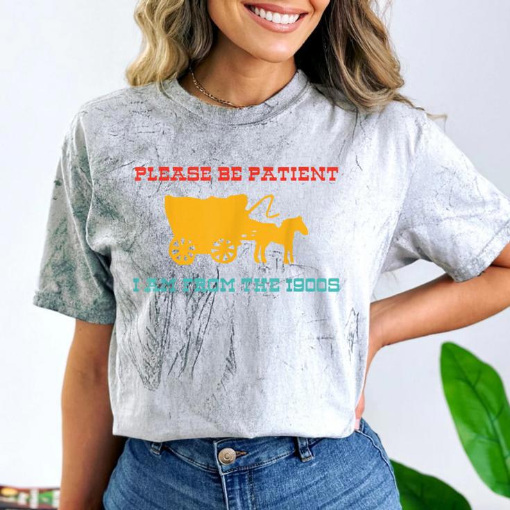 Please Be Patient I'm From The 1900s Millennial Humor Retro Comfort Color Blast T-Shirt