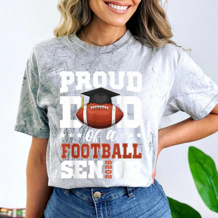 Proud Dad Of a Football Senior 2026 Graduation Comfort Color Blast T-Shirt