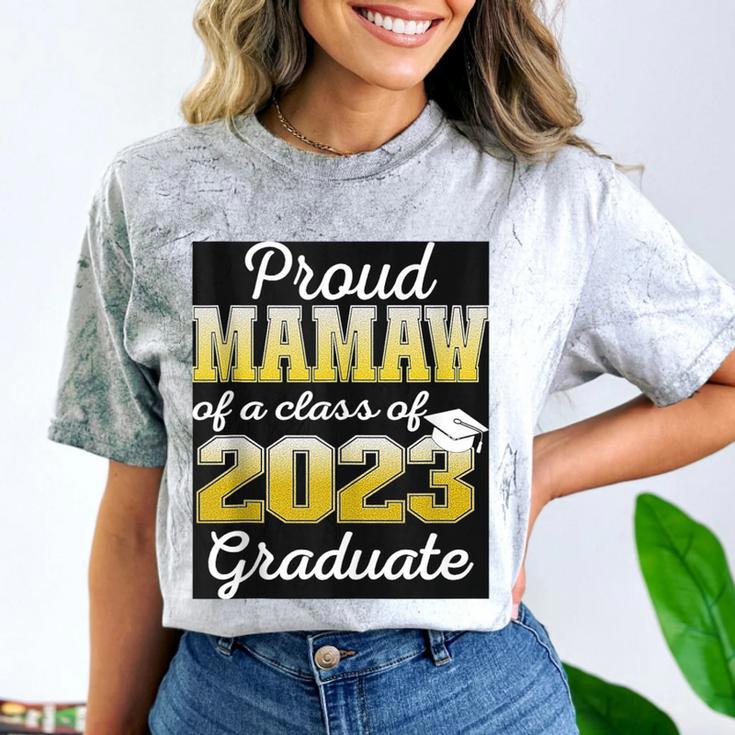 Proud Mamaw Of 2023 Graduate Class 2023 Graduation Family Comfort Color Blast T-Shirt