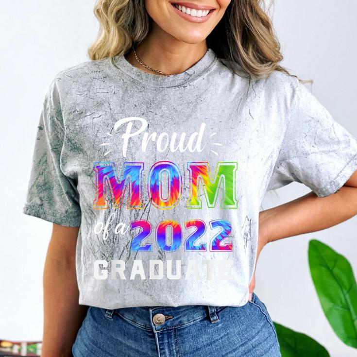 Proud Mom Of a 2022 Graduate Matching Tie Dye Graduation Comfort Color Blast T-Shirt