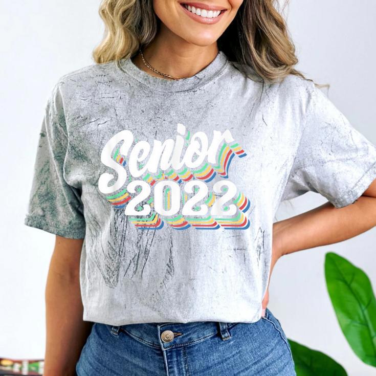 Retro Senior Class Of 2022 Men Women Graduation 90's Grad Comfort Color Blast T-Shirt