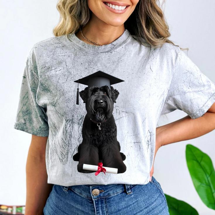 Russian Terrier Dog Graduation Cap Graduate Owner Grad Comfort Color Blast T-Shirt