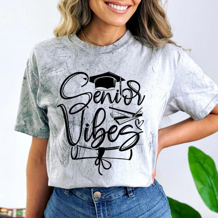 That Says Senior Vibes Graduation Diploma School Spirit Comfort Color Blast T-Shirt