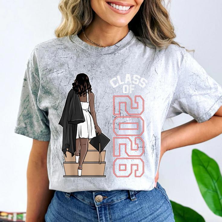 Senior Class Of 2026 Melanin Girl 2026 Graduation Comfort Color Blast T-Shirt