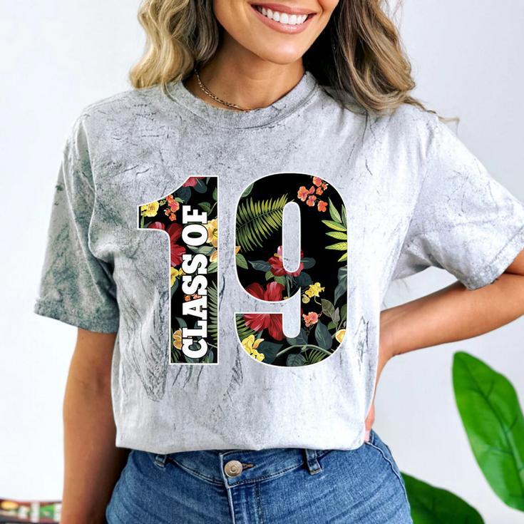 Senior Floral Class Of 2019 Shirt Graduation Idea Comfort Color Blast T-Shirt