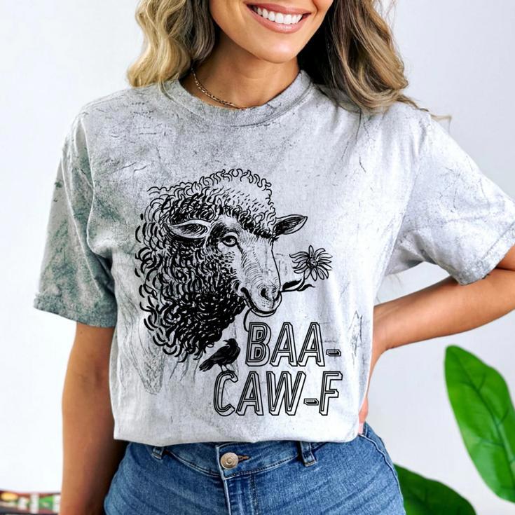 Sheep Baa Crow Caw Back Off Pun Tee For Introverts & Teens Comfort Color Blast T-Shirt Sheep Baa Crow Caw Back Off Pun Tee For Introverts & Teens Comfort Color Blast T-Shirt
