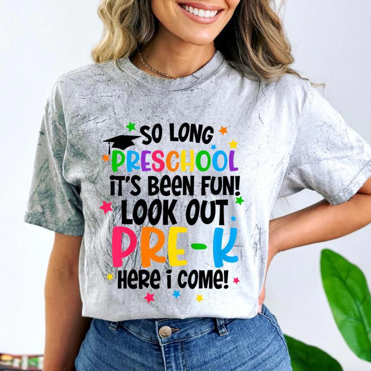 So Long Preschool Pre-K Here I Come Graduation Comfort Color Blast T-Shirt