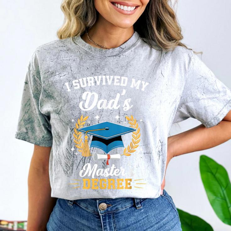 I Survived My Dad's Master's Degree Graduation Comfort Color Blast T-Shirt
