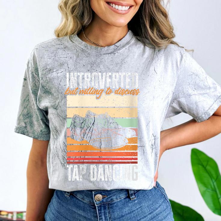 Tap Dancing Introvert Teacher Tap Dancer Tap Dance Comfort Color Blast T-Shirt Tap Dancing Introvert Teacher Tap Dancer Tap Dance Comfort Color Blast T-Shirt