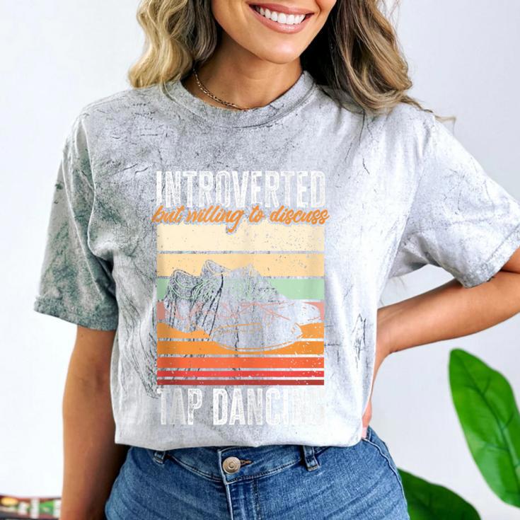 Tap Dancing Introvert Teacher Tap Dancer Tap Dance Comfort Color Blast T-Shirt Tap Dancing Introvert Teacher Tap Dancer Tap Dance Comfort Color Blast T-Shirt
