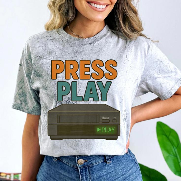 VHS Cassette Retro Analog Nostalgia Theme Premium Comfort Color Blast T-Shirt VHS Cassette Retro Analog Nostalgia Theme Premium Comfort Color Blast T-Shirt