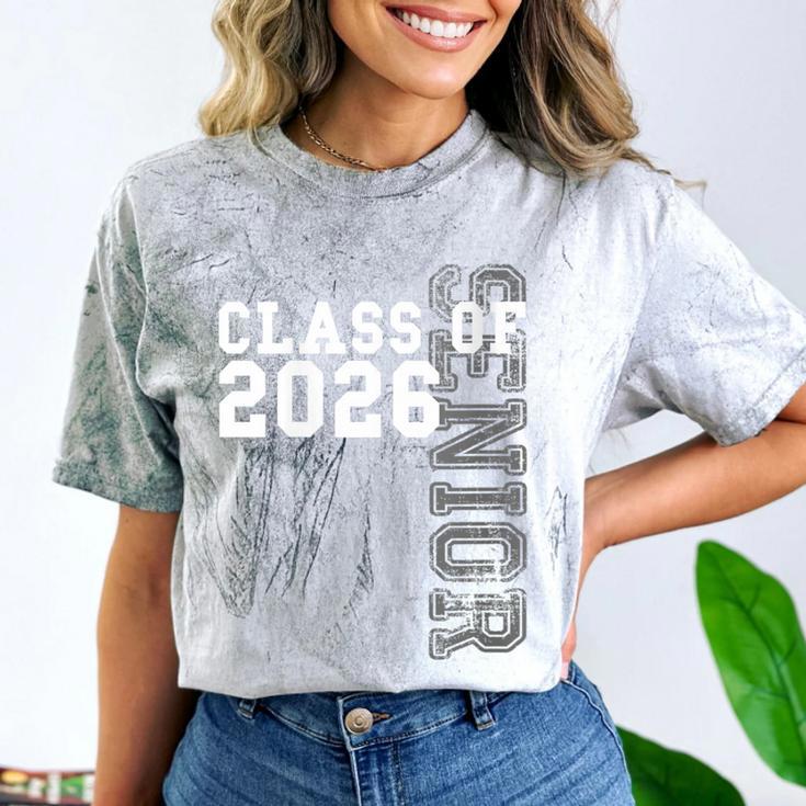 Women's Senior Class Of 2026 Graduation Year High School & College Comfort Color Blast T-Shirt