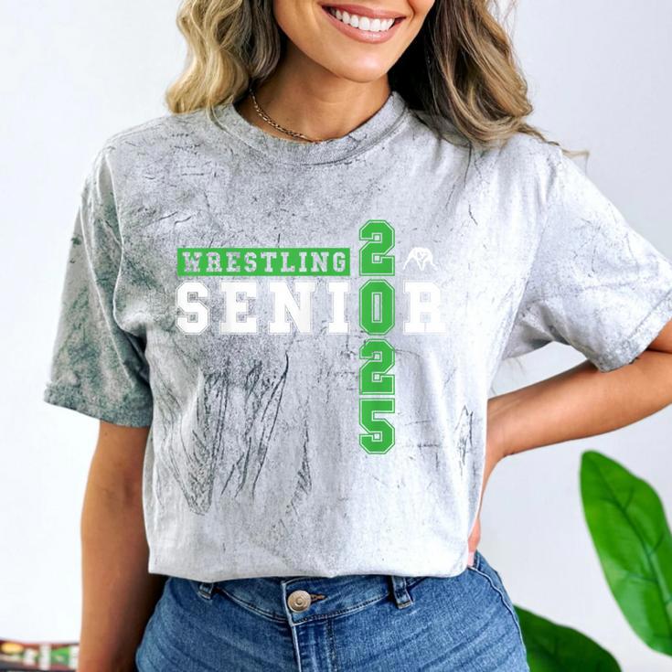 Wrestling Senior Night Wrestling Senior 2025 Graduation 34 Comfort Color Blast T-Shirt