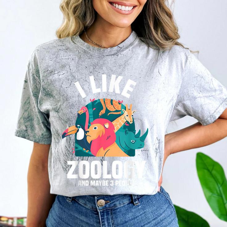 Zoologist Scientist Wildlife Biologist Zoology Introverted Comfort Color Blast T-Shirt