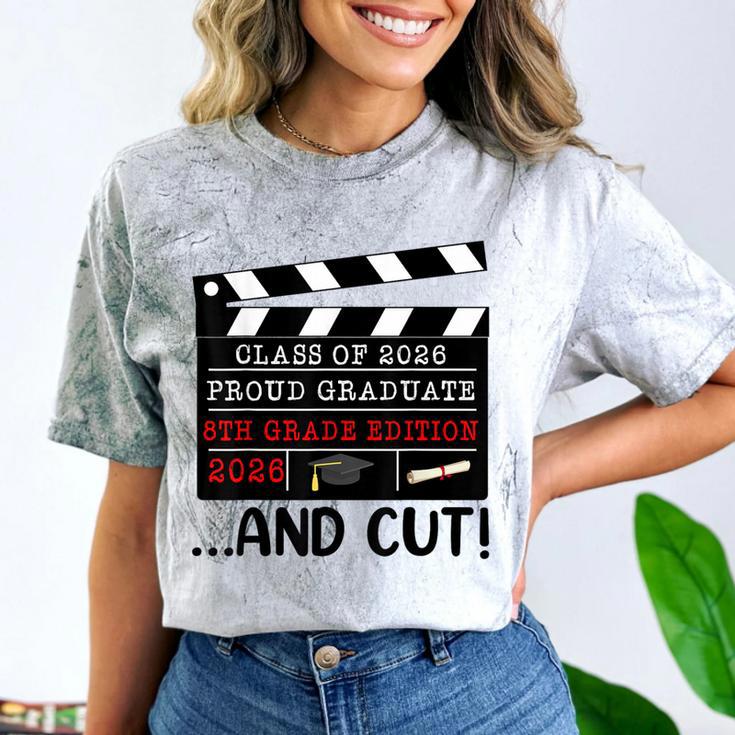 8th Grade Graduation 2026 Graduate Clapperboard Comfort Color Blast T-Shirt