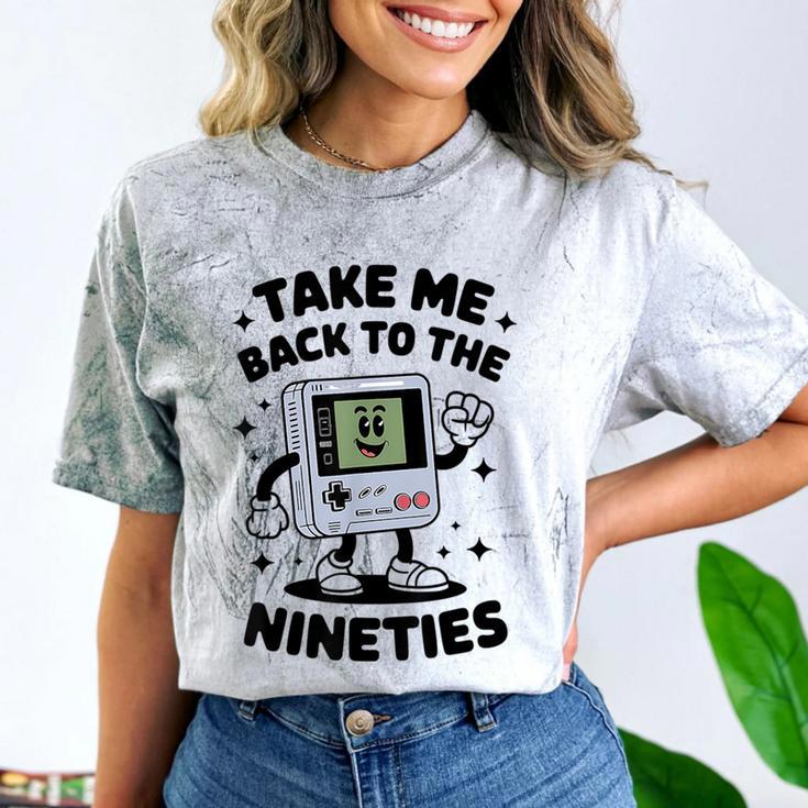 Take Me Back To The Nineties 90's Retro Gamer Nostalgia Comfort Color Blast T-Shirt