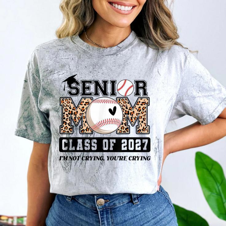 Baseball Senior Class Of 2027 Senior 2027 Graduation Women Comfort Color Blast T-Shirt