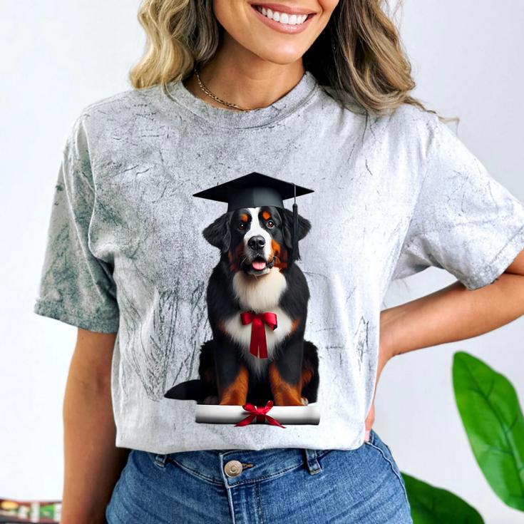 Bernese Mountain Dog Graduation Cap Graduate Training School For Men Women Girls Kids Comfort Color Blast T-Shirt
