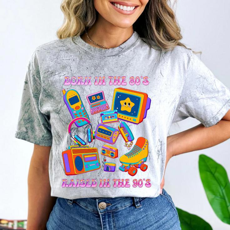 Born In The 80s Raised In The 90s Nostalgia Retro Memories Premium Tri-Blend Comfort Color Blast T-Shirt