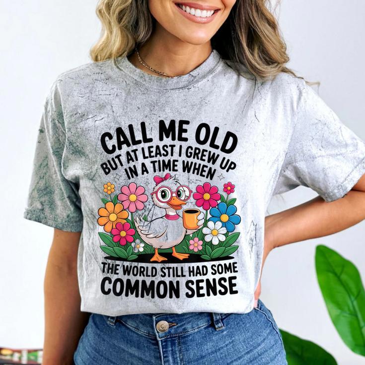 Call Me Old Seniors Nostalgia Retro Humor Casual Comfort Color Blast T-Shirt