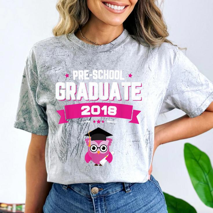 Class Of 2018 Preschool Graduation Girls Pre K Comfort Color Blast T-Shirt