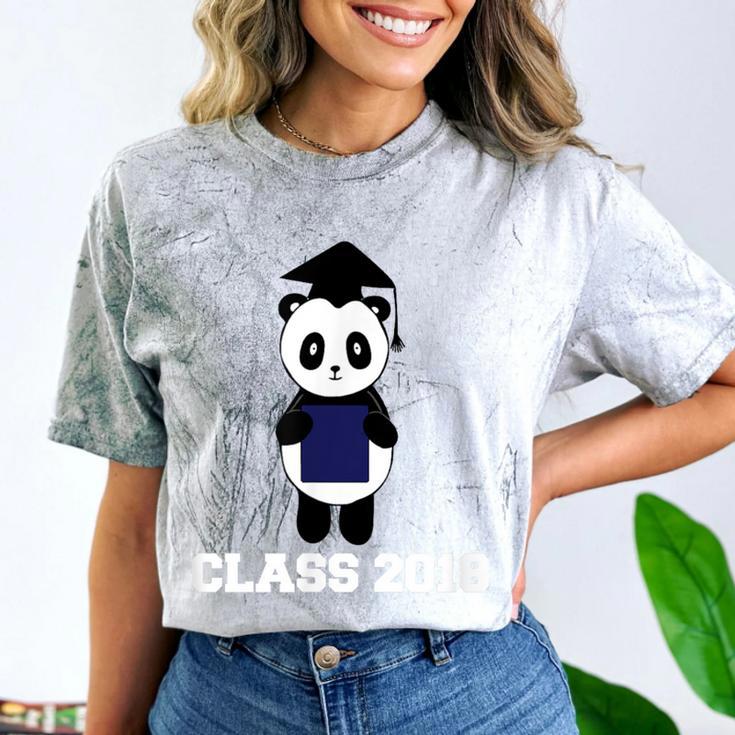 Cute Graduation Panda Class 2018 Comfort Color Blast T-Shirt