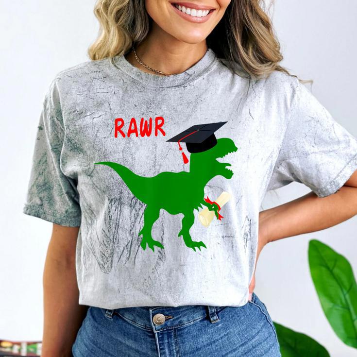 Dinosaur Rawr Diploma Graduate Graduation Comfort Color Blast T-Shirt