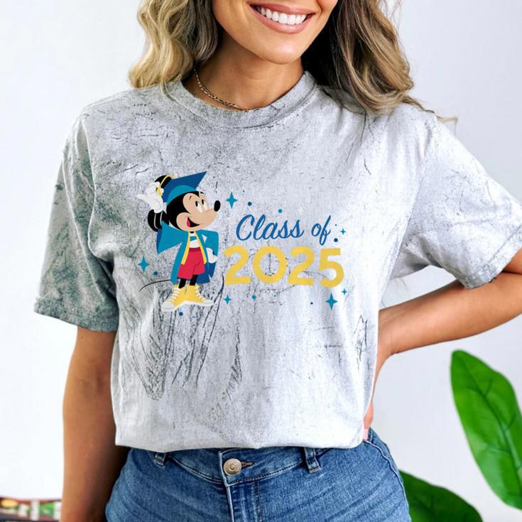 Disney Mickey Mouse Cap & Gown '25 Graduation Class Of 2025 Premium Tri-Blend Comfort Color Blast T-Shirt