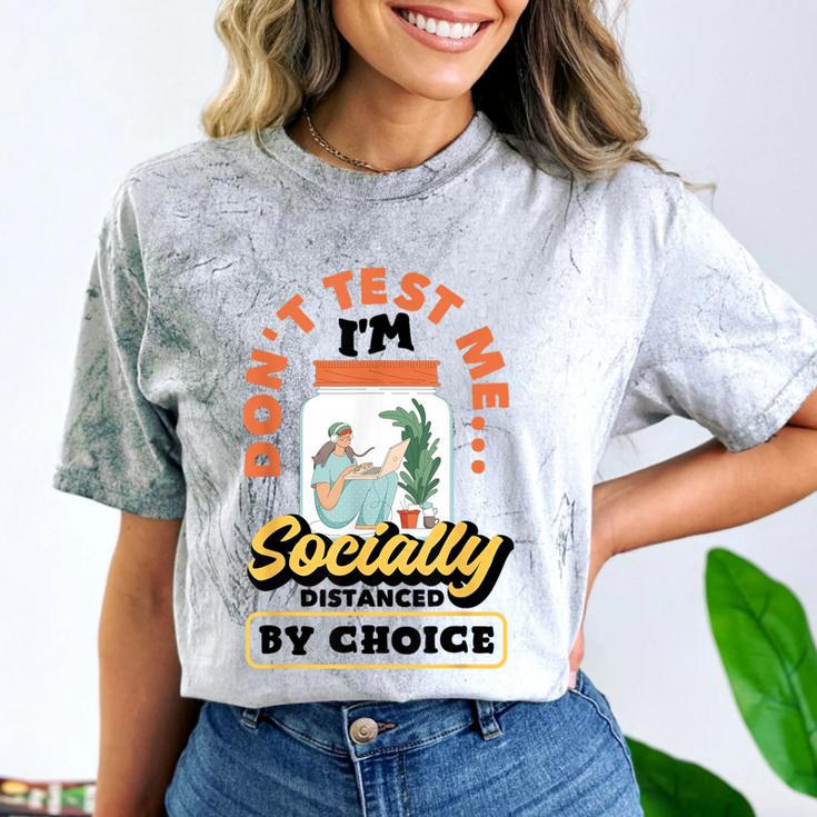 Don't Test Me Introvert's Comfort Color Blast T-Shirt