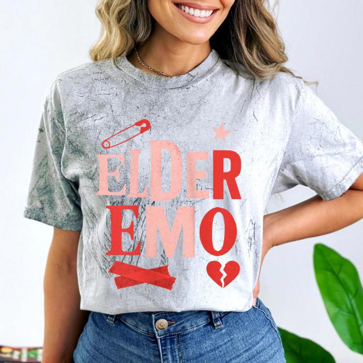 Elder Emo Retro Punk Typography Nostalgia Comfort Color Blast T-Shirt