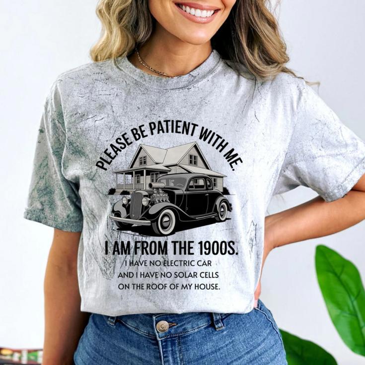 Forgive Me I'm From The 1900s No E-Car No SolarCells Premium Tri-Blend Comfort Color Blast T-Shirt